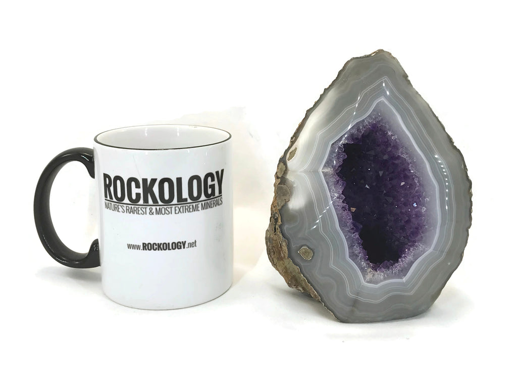 Perfect Blue Banded Amethyst Geode