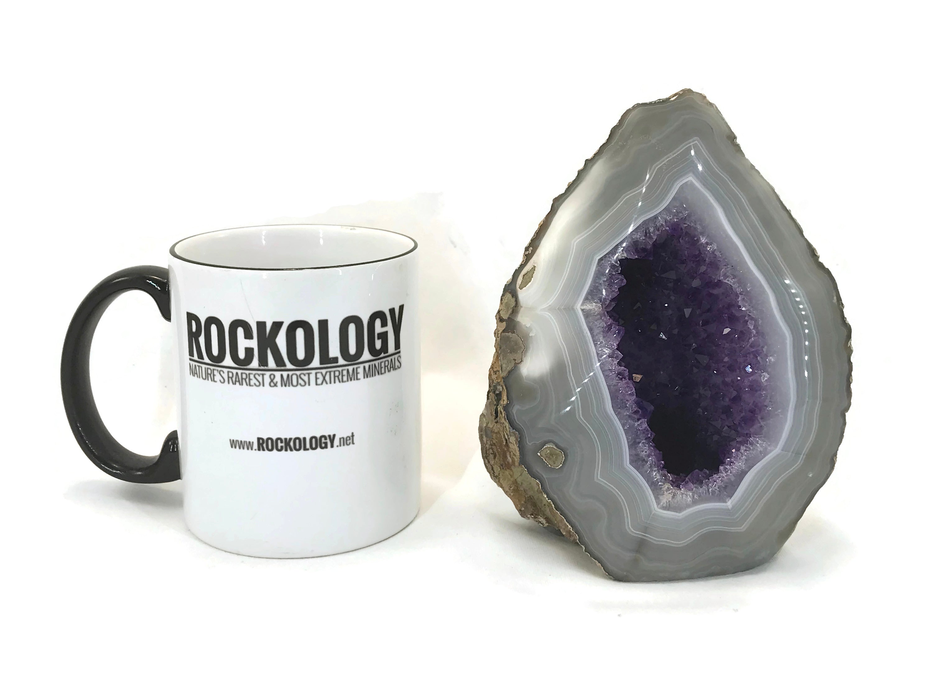 Perfect Blue Banded Amethyst Geode