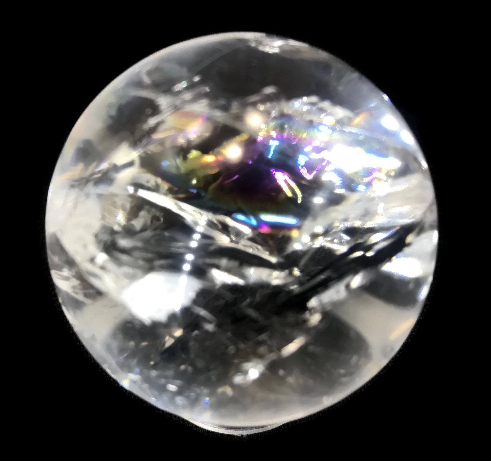 Rainbow Quartz Crystal Sphere